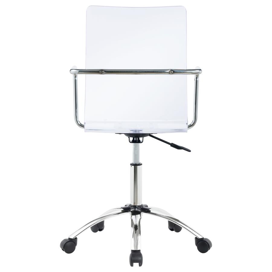 (image for) Amaturo Acrylic Adjustable Home Office Desk Chair Clear