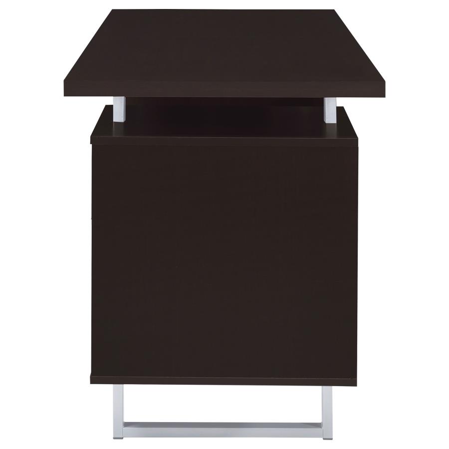 (image for) Lawtey 60-inch 2-drawer Office Computer Desk Cappuccino