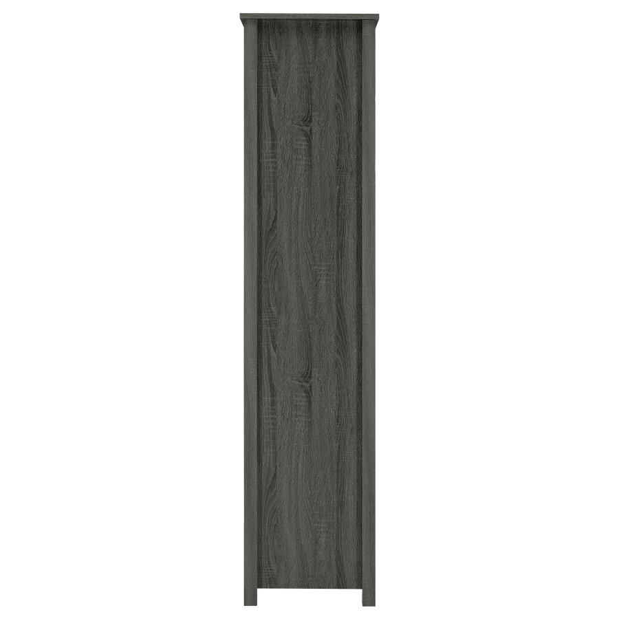 (image for) Dylan 68-inch 4-shelf Storage Bookshelf Weathered Grey