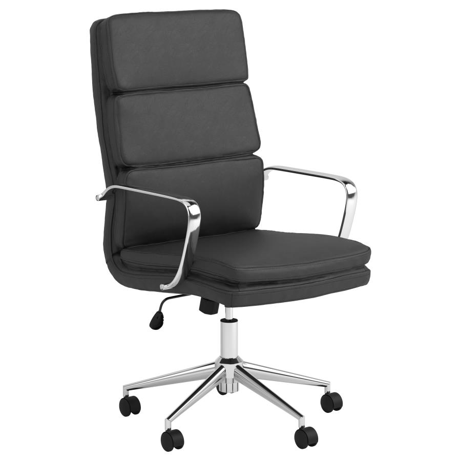 (image for) Ximena Upholstered Adjustable High Back Office Chair Black