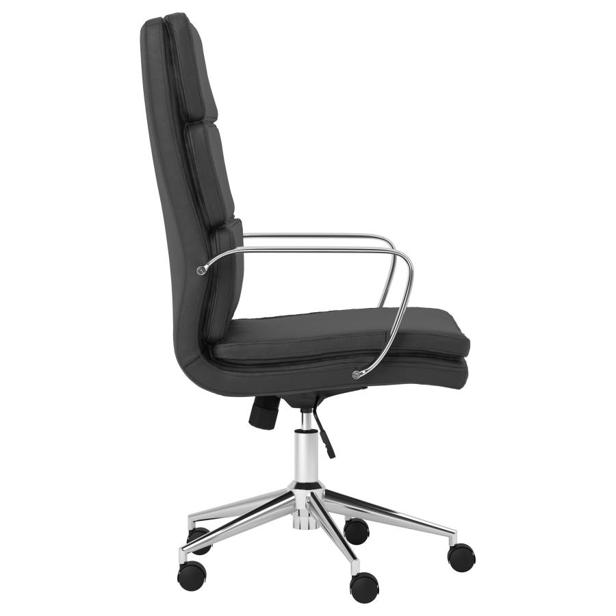 (image for) Ximena Upholstered Adjustable High Back Office Chair Black