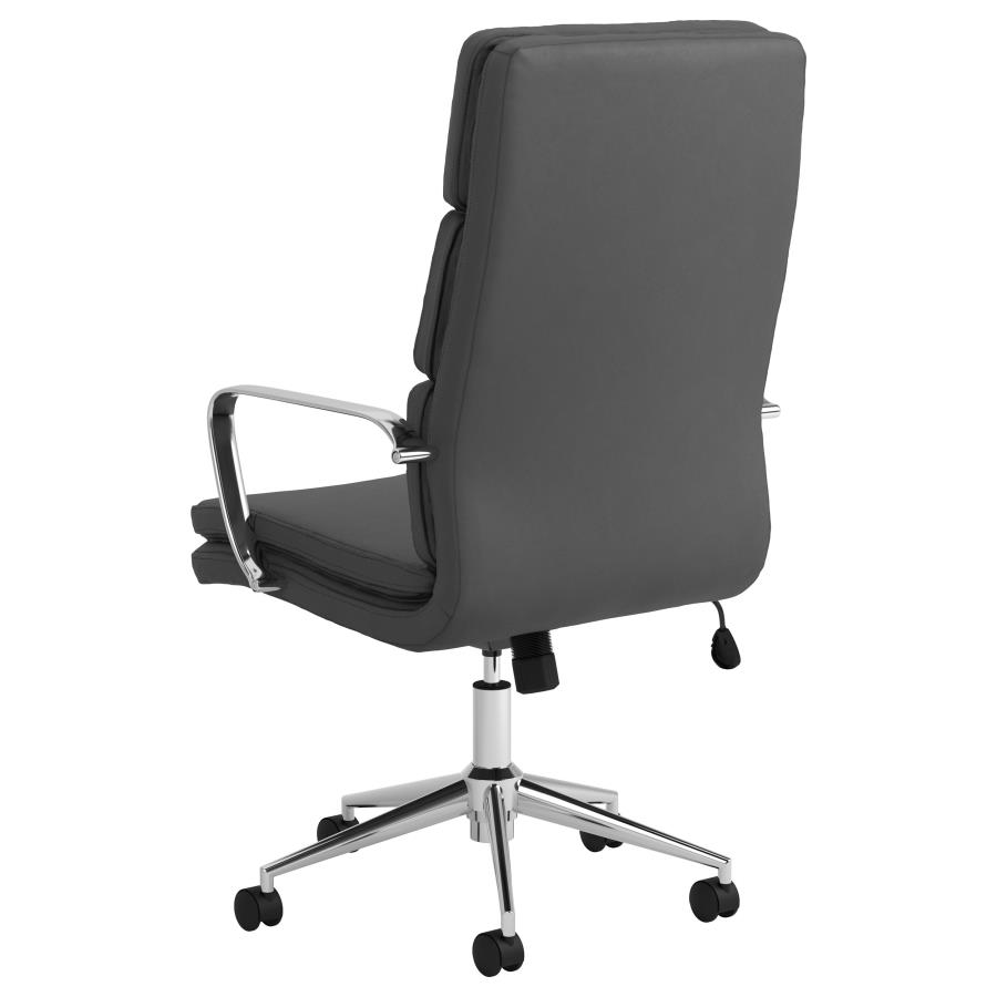 (image for) Ximena Upholstered Adjustable High Back Office Chair Grey