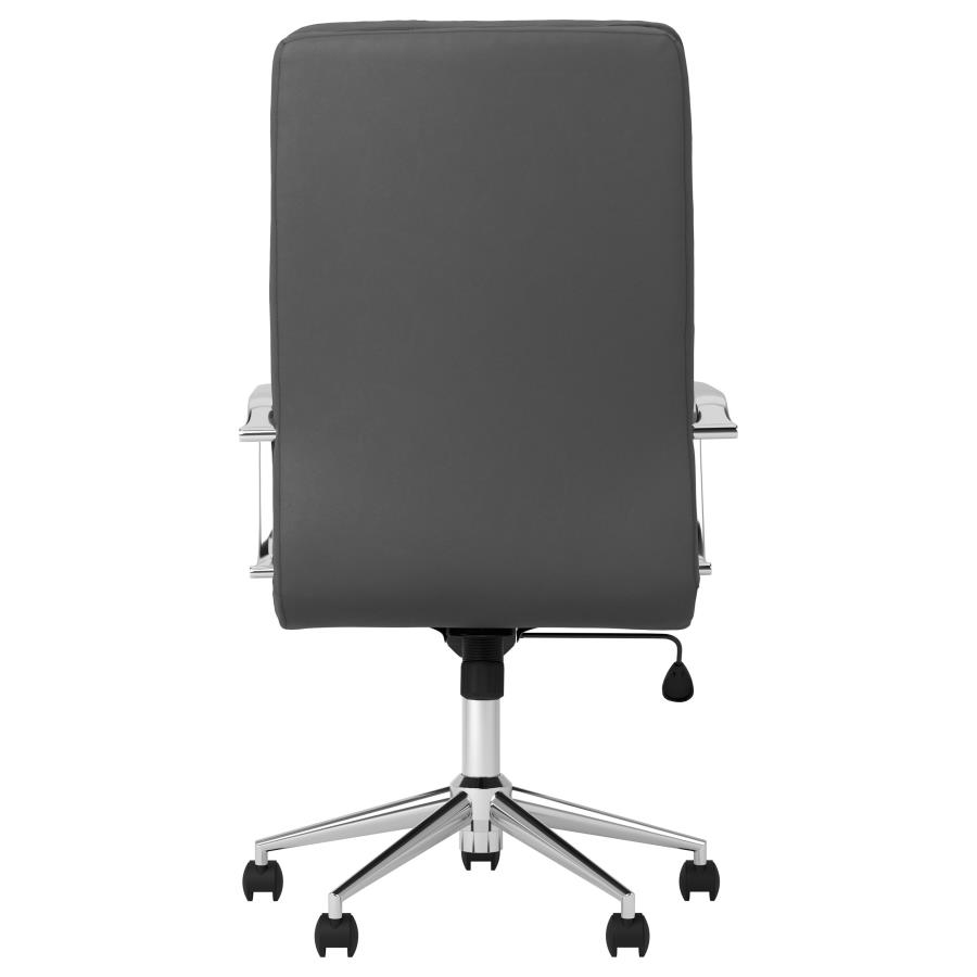 (image for) Ximena Upholstered Adjustable High Back Office Chair Grey