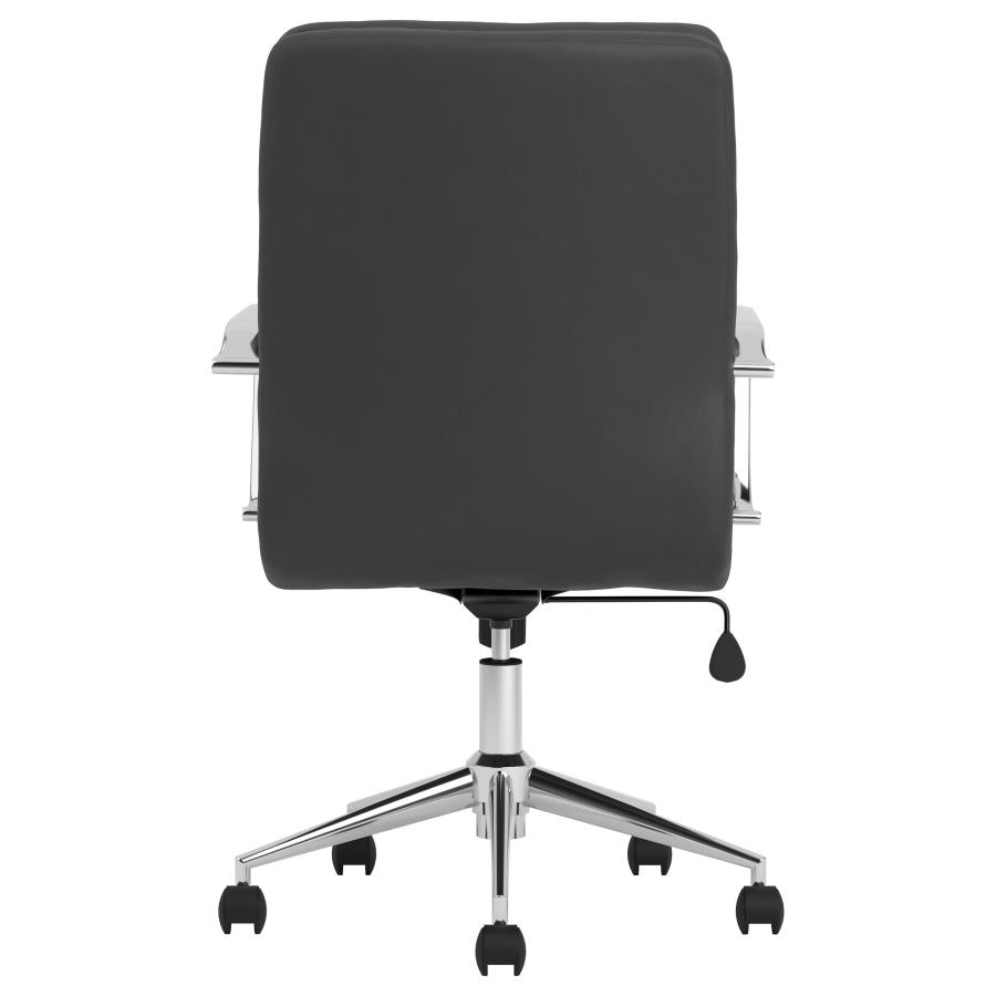 (image for) Ximena Upholstered Adjustable Mid Back Office Chair Black