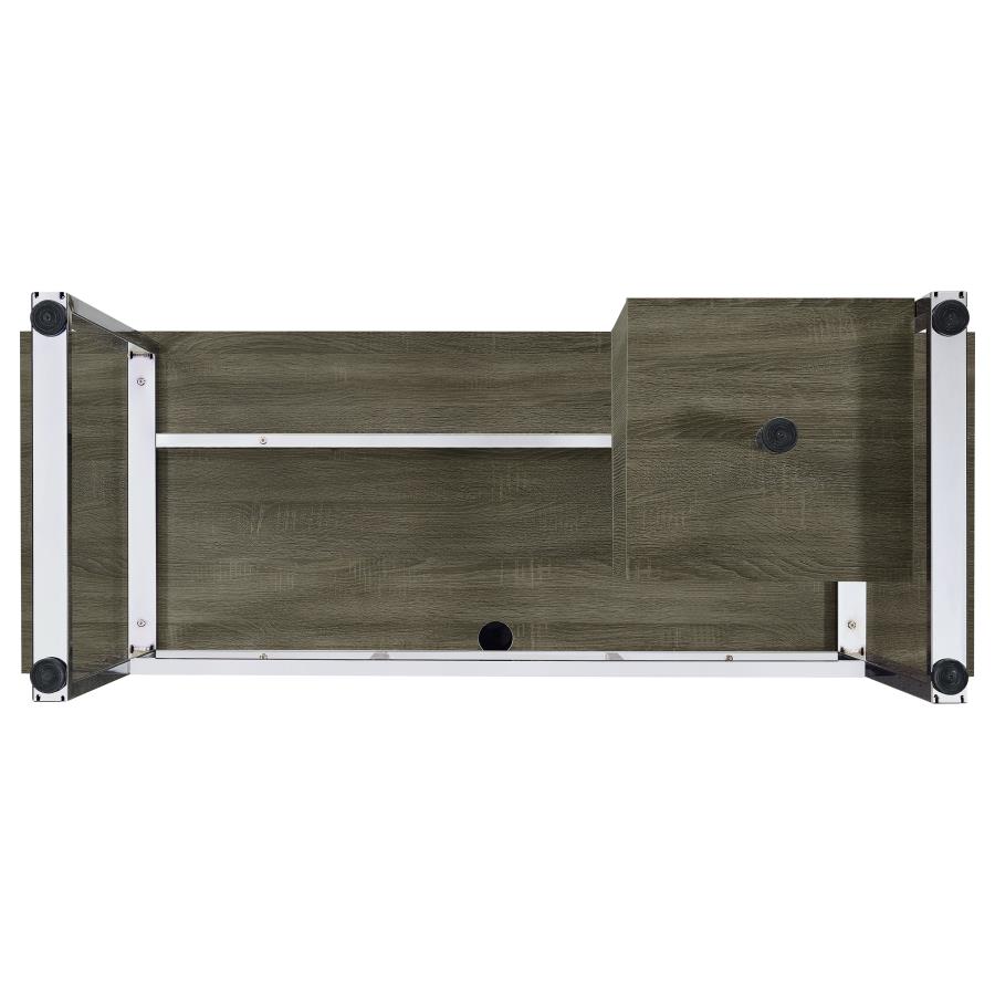 (image for) Whitman 65-inch 4-drawer Computer Desk Weathered Grey