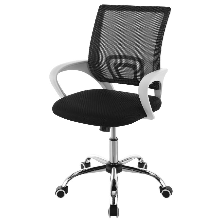 (image for) Felton Upholstered Adjustable Home Office Desk Chair Black