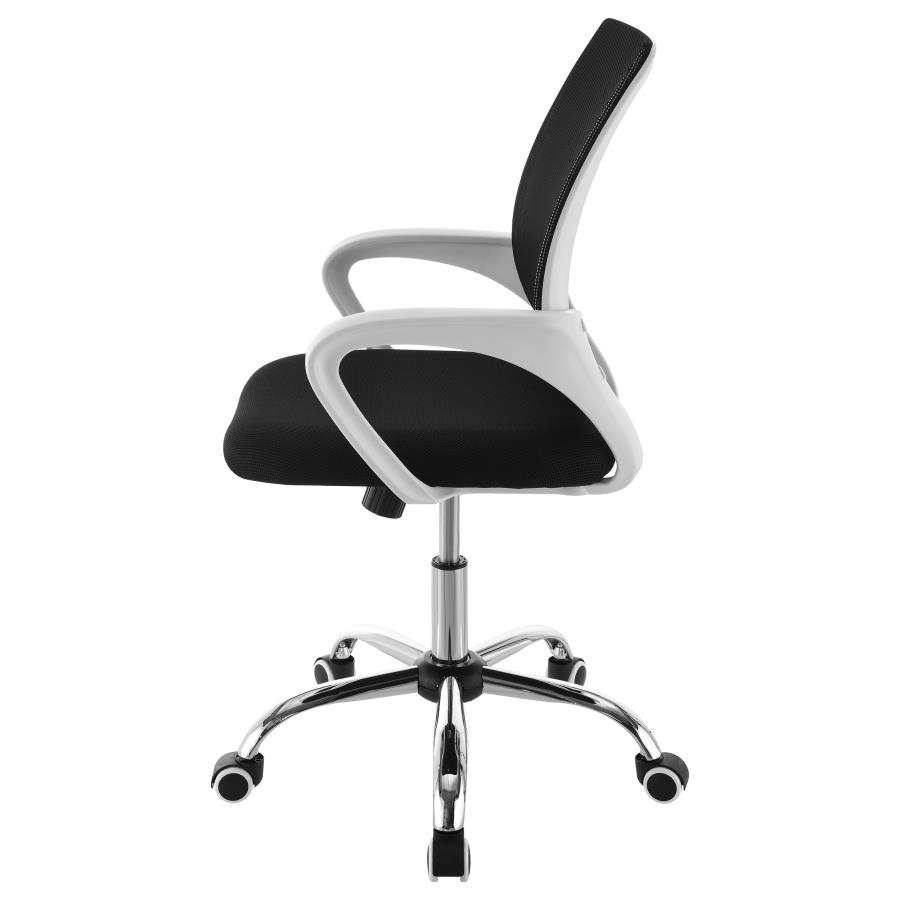 (image for) Felton Upholstered Adjustable Home Office Desk Chair Black