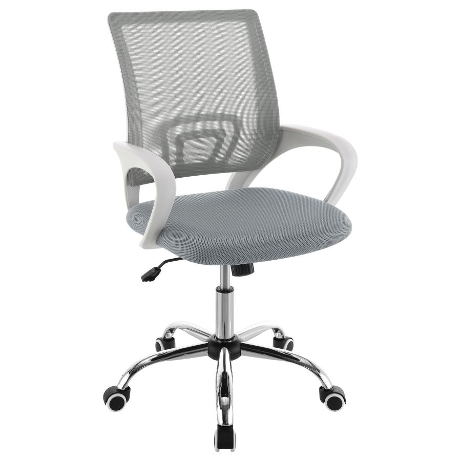 (image for) Felton Upholstered Adjustable Home Office Desk Chair Grey