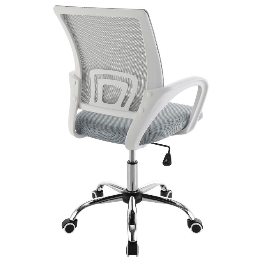 (image for) Felton Upholstered Adjustable Home Office Desk Chair Grey