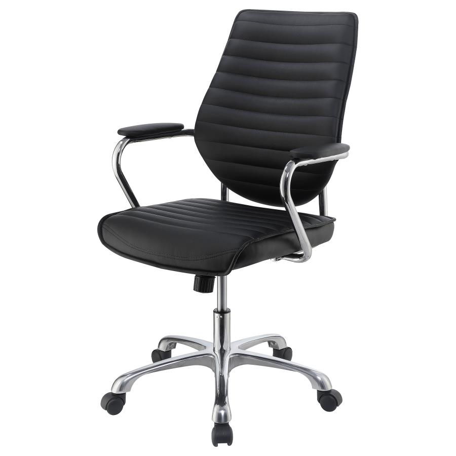 (image for) Chase Upholstered Adjustable Home Office Desk Chair Black