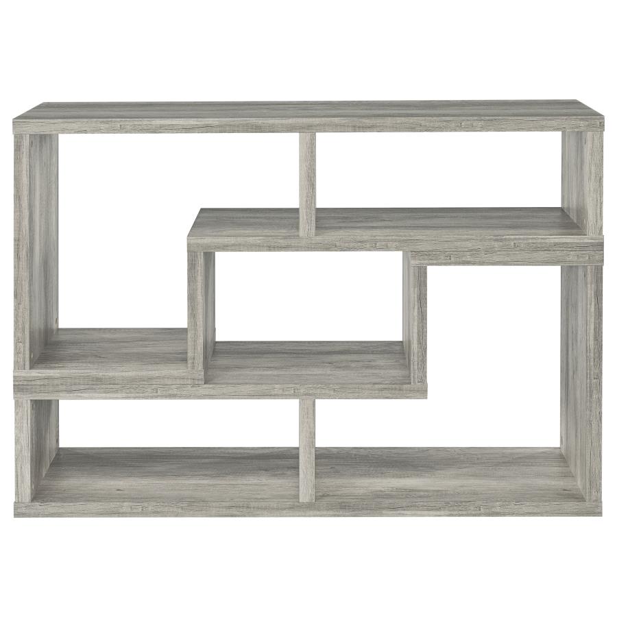 (image for) Velma Multipurpose TV Stand and Bookshelf Grey Driftwood