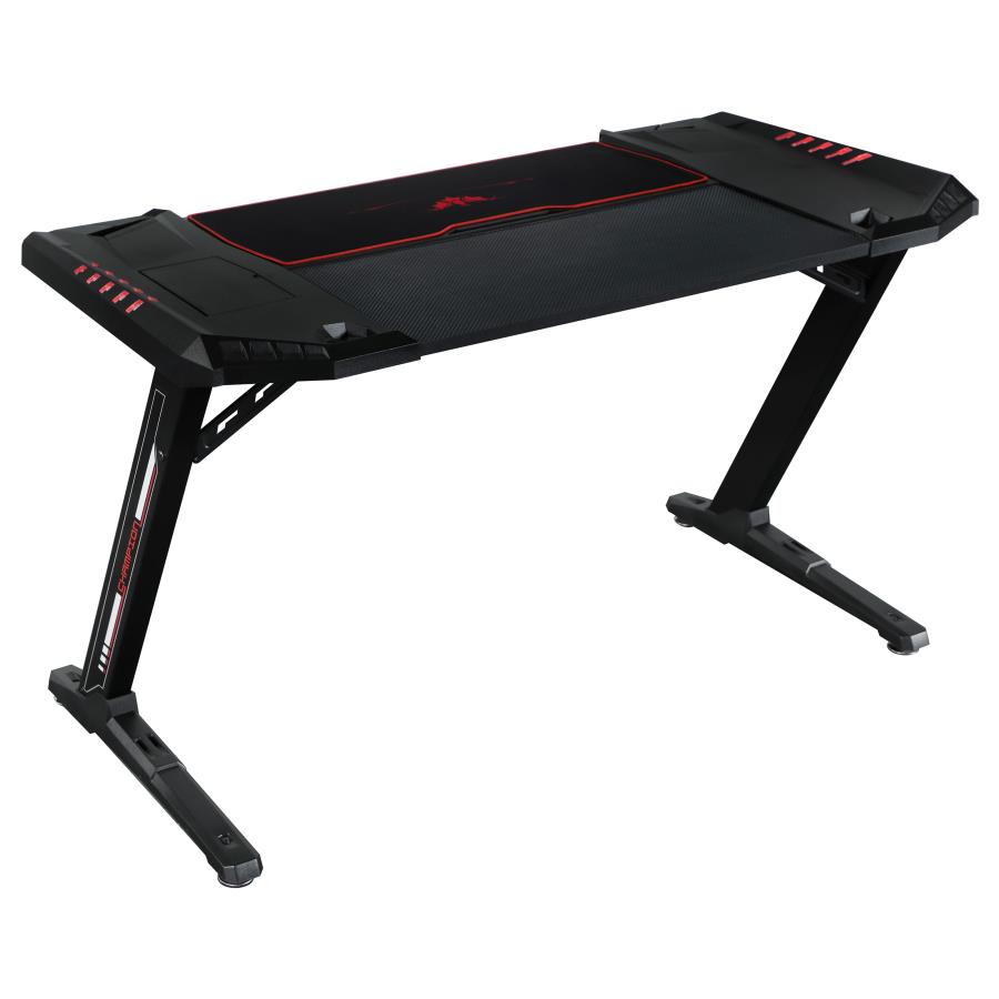 (image for) Ardsley 51-inch Computer Gaming Desk with RGB Lighting Black