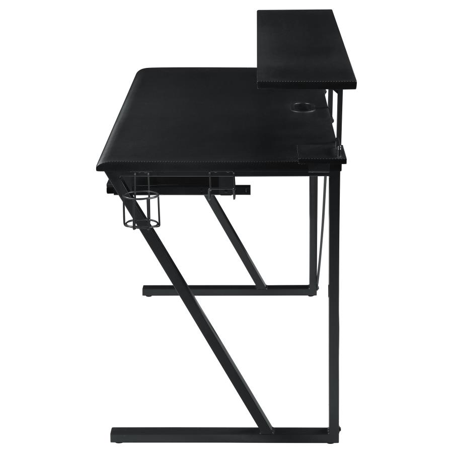 (image for) Wedalia 60-inch Computer Gaming Desk with Utility Hook Black