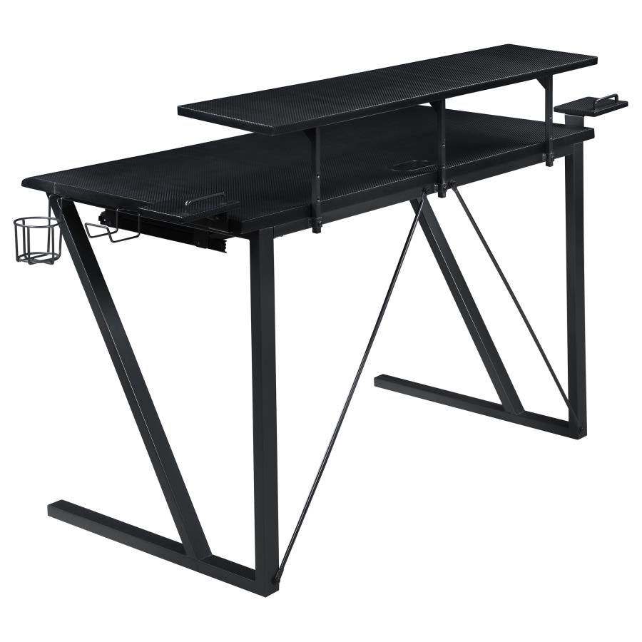 (image for) Wedalia 60-inch Computer Gaming Desk with Utility Hook Black