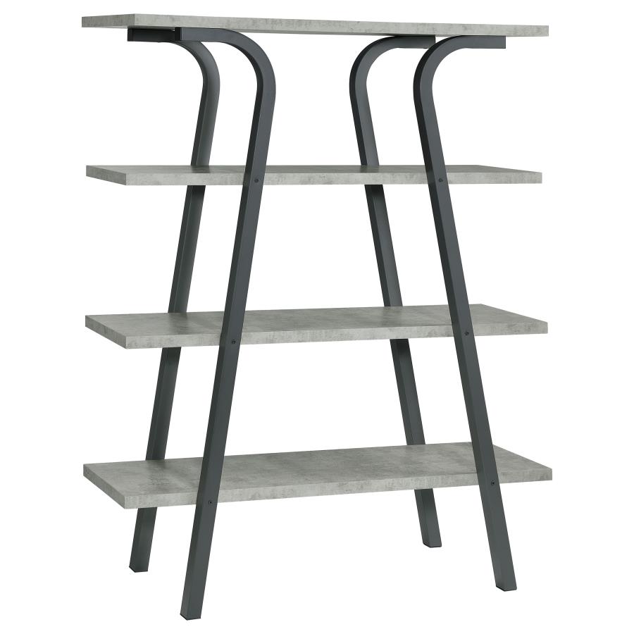 (image for) Tatum 63-inch 4-shelf Bookshelf Cement