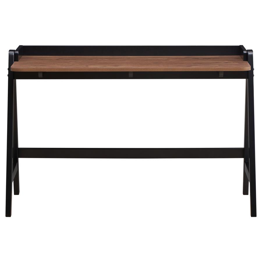 (image for) Raul 50-inch Writing Desk with USB Ports Walnut and Black