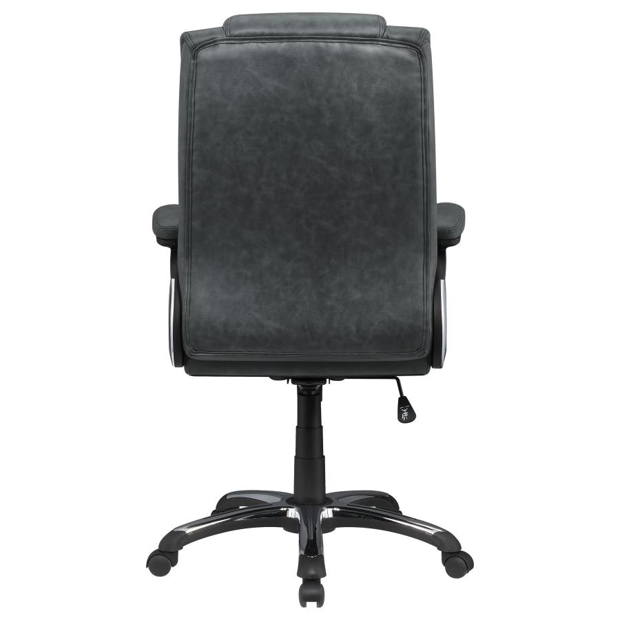 (image for) Nerris Upholstered Adjustable Home Office Desk Chair Grey