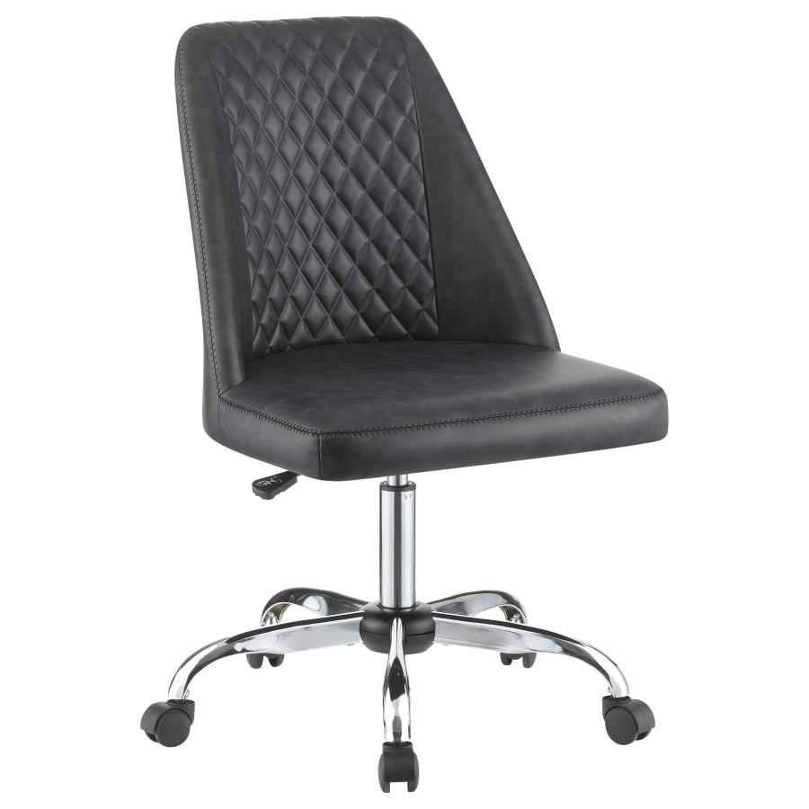 (image for) Althea Upholstered Adjustable Home Office Desk Chair Grey