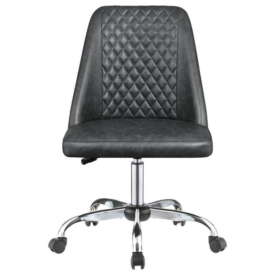 (image for) Althea Upholstered Adjustable Home Office Desk Chair Grey