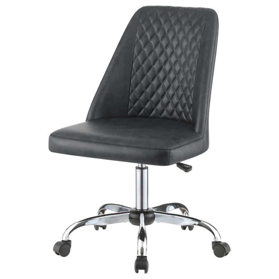 (image for) Althea Upholstered Adjustable Home Office Desk Chair Grey