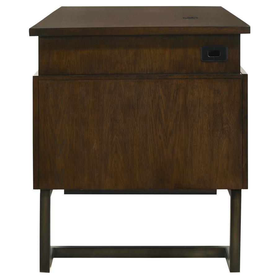 (image for) Marshall 66-inch 7-drawer Executive Office Desk Dark Walnut