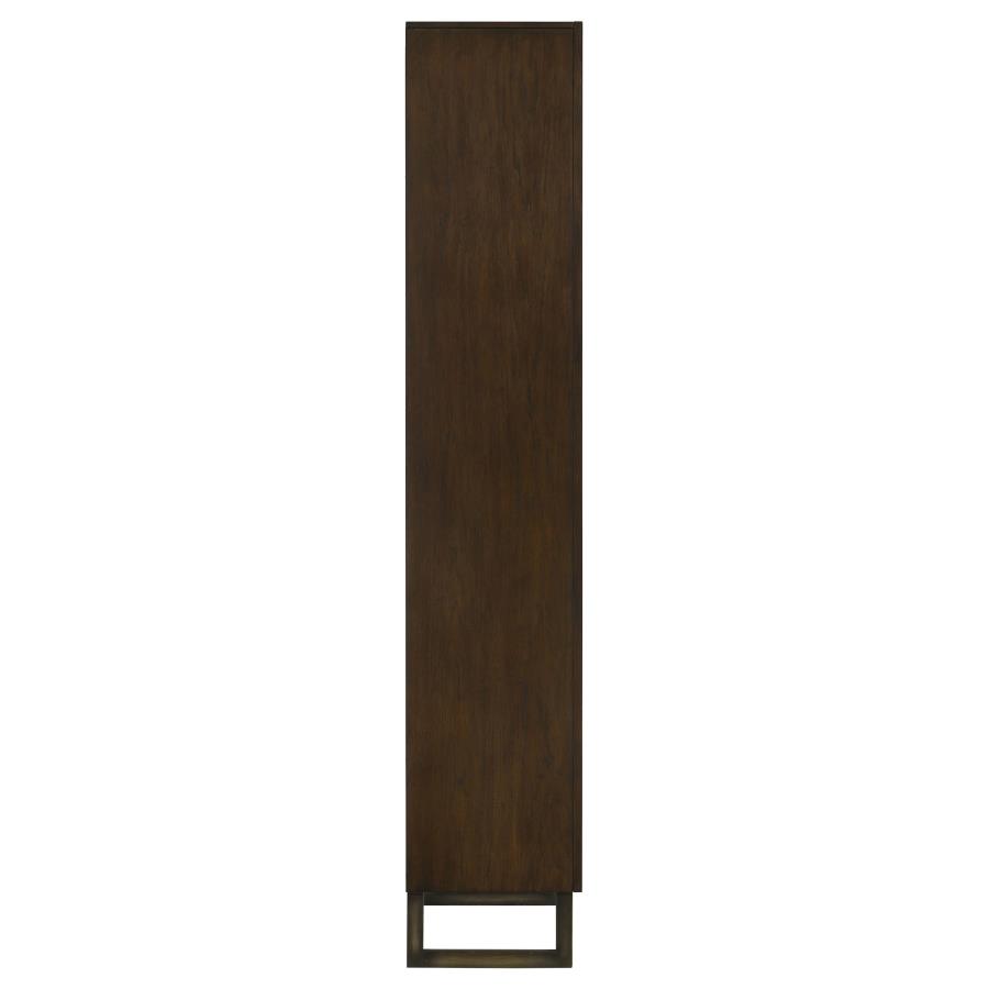 (image for) Marshall 76-inch 5-shelf Bookcase Dark Walnut