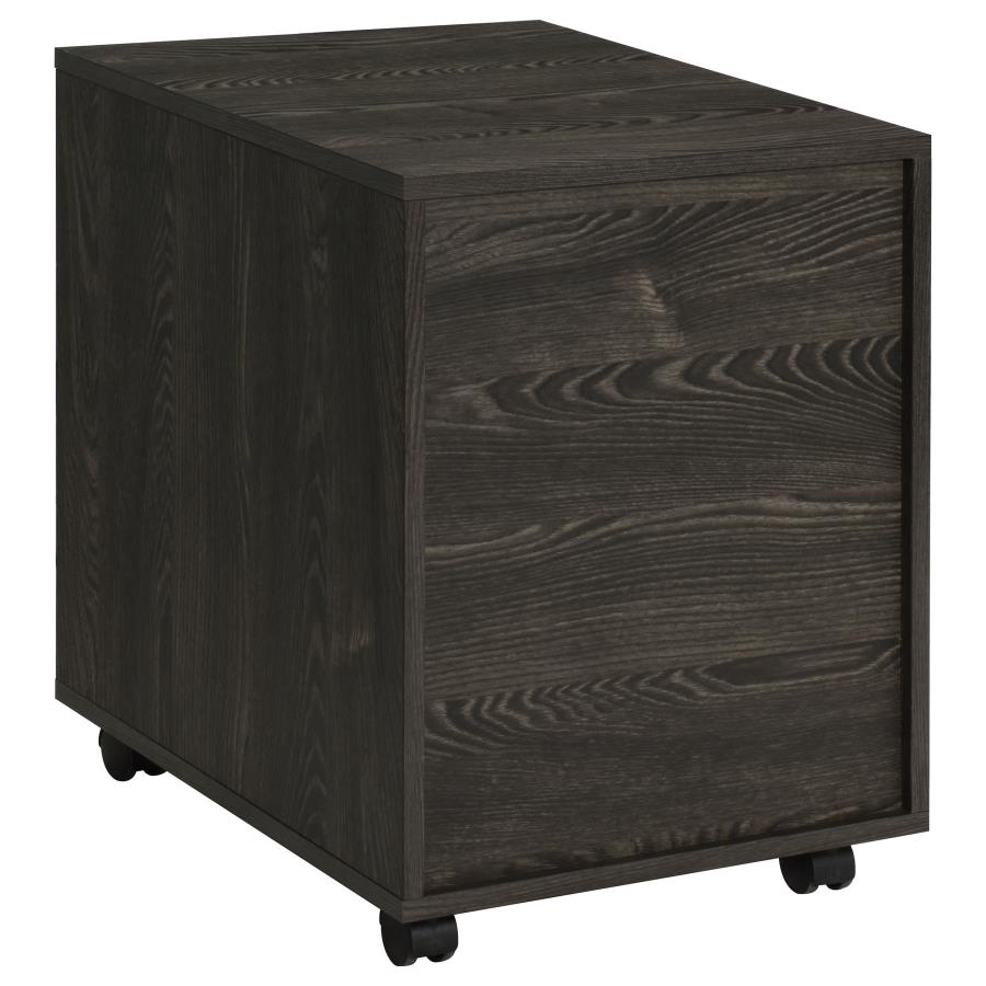 (image for) Noorvik 2-drawer Home Office Mobile File Cabinet Dark Oak