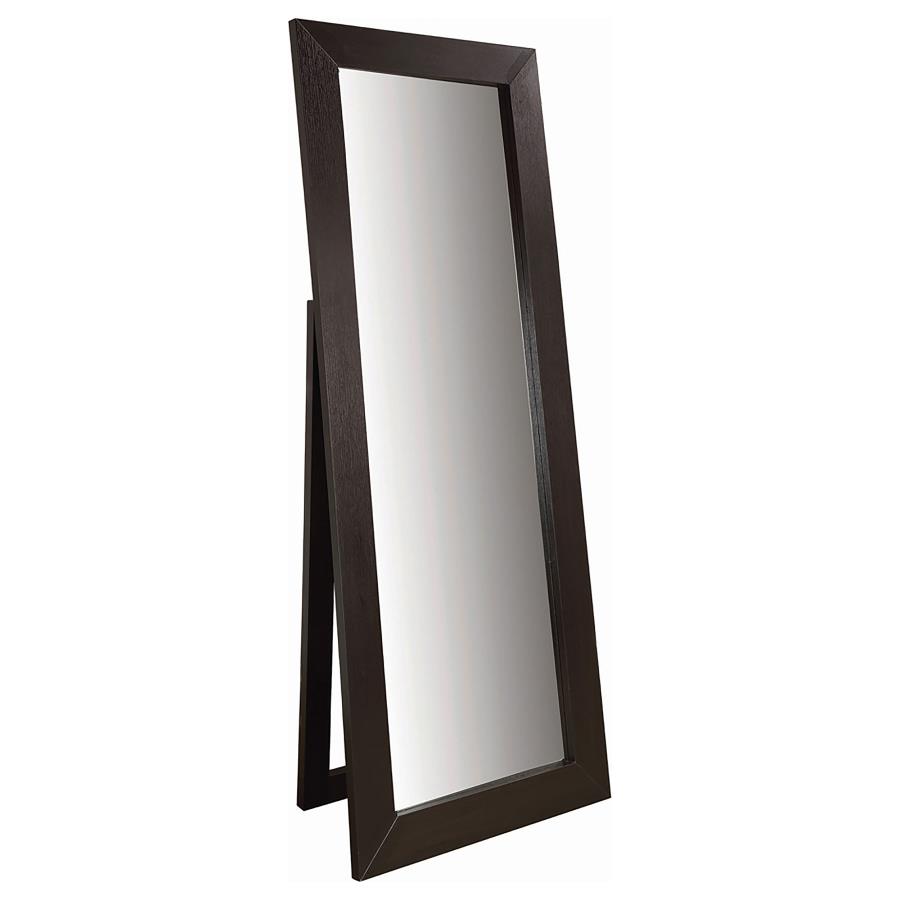 (image for) Toga 28 x 72 Inch Wood Standing Floor Mirror Cappuccino