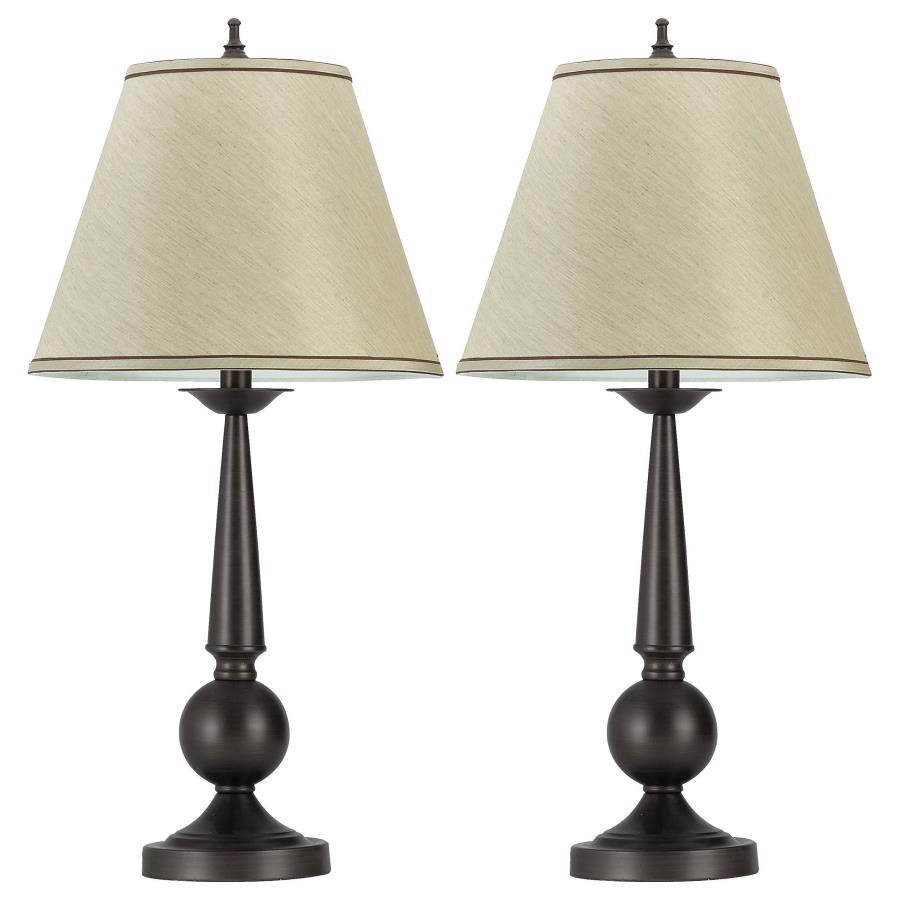 (image for) Ochanko 27-inch Empire Shade Table Lamp Bronze (Set of 2)