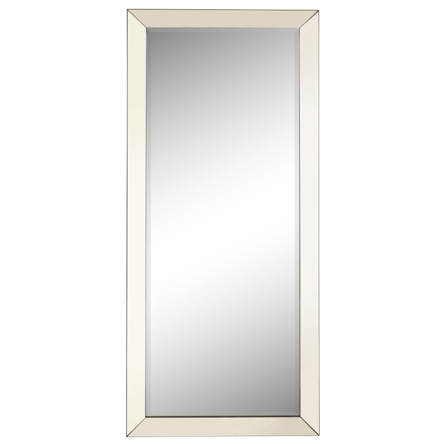 (image for) Barnett 30 x 70 Inch Full Length Floor or Wall Mirror Silver