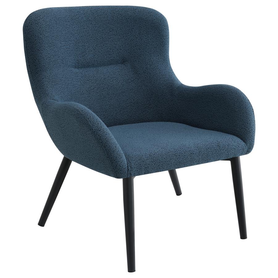 (image for) Calvin Upholstered Modern Arm Accent Chair Aegean Blue