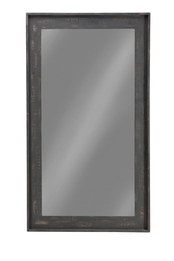 (image for) Cragen 47 x 83 Inch Wood Frame Floor Mirror Brown