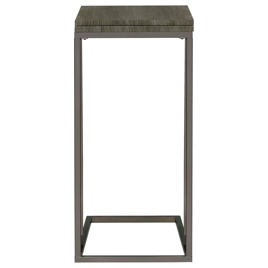 (image for) Pedro Expandable C-Shaped Sofa Side Table Weathered Grey