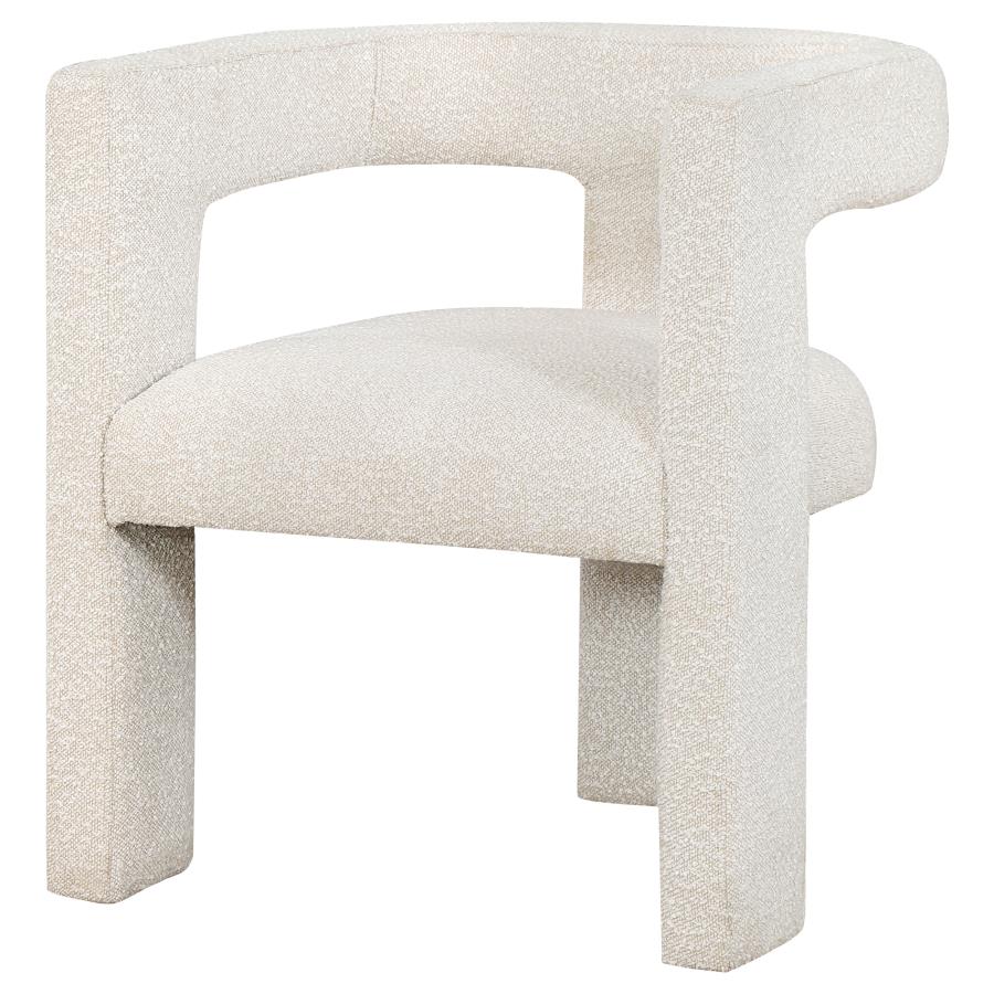 (image for) Petra Boucle Upholstered Accent Side Chair White