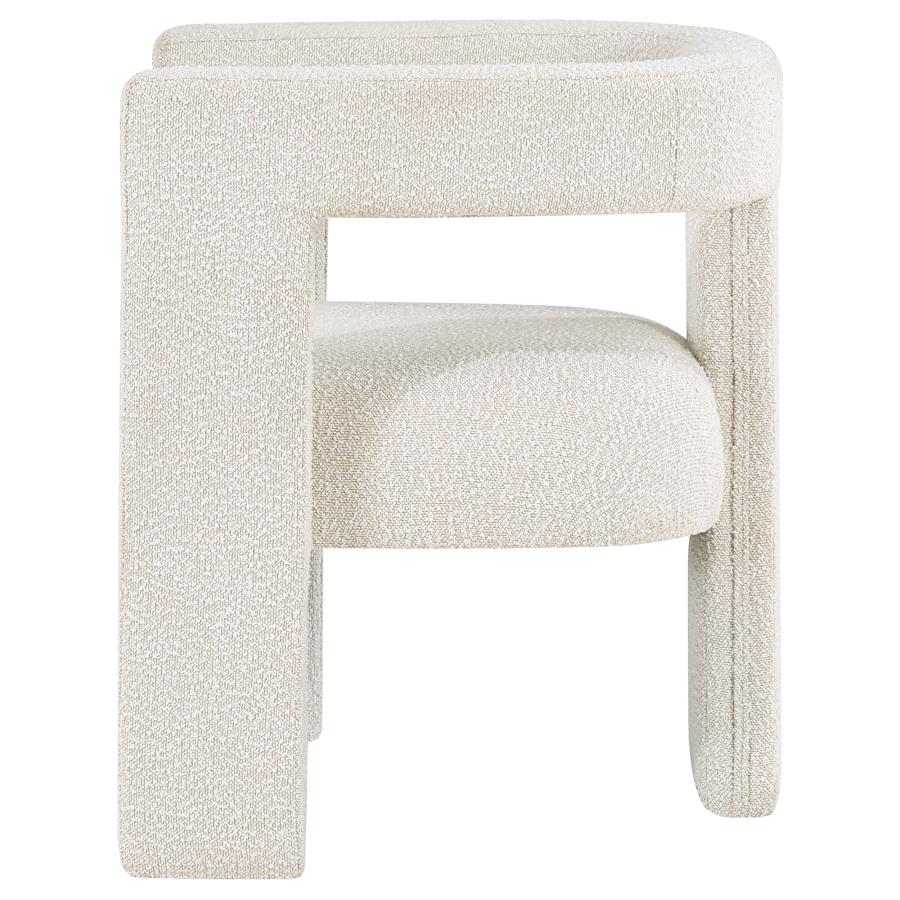 (image for) Petra Boucle Upholstered Accent Side Chair White