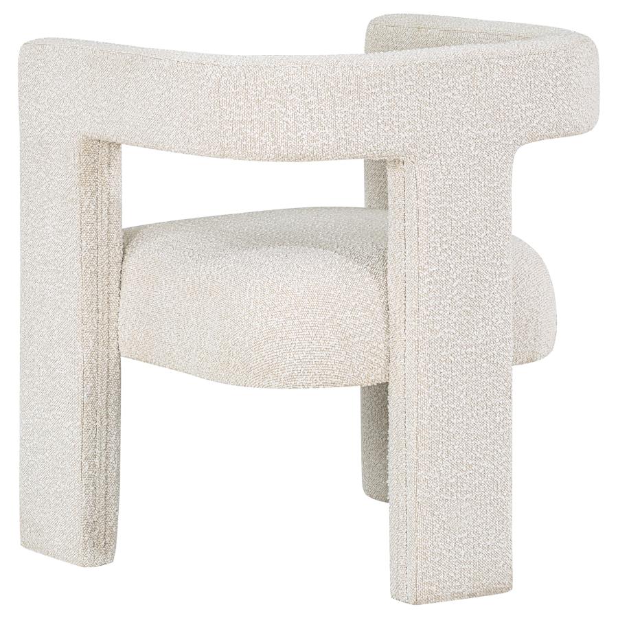 (image for) Petra Boucle Upholstered Accent Side Chair White