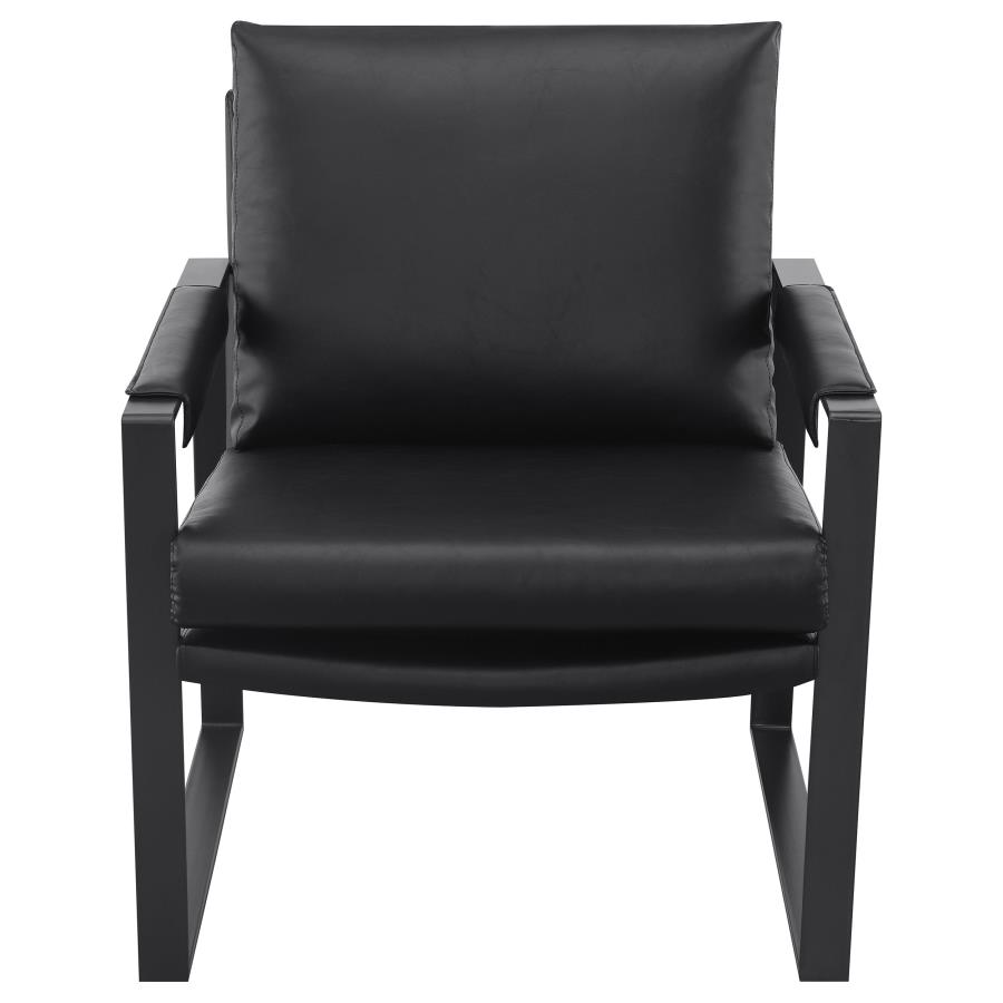 (image for) Rosalind Upholstered Track Arm Accent Chair Black