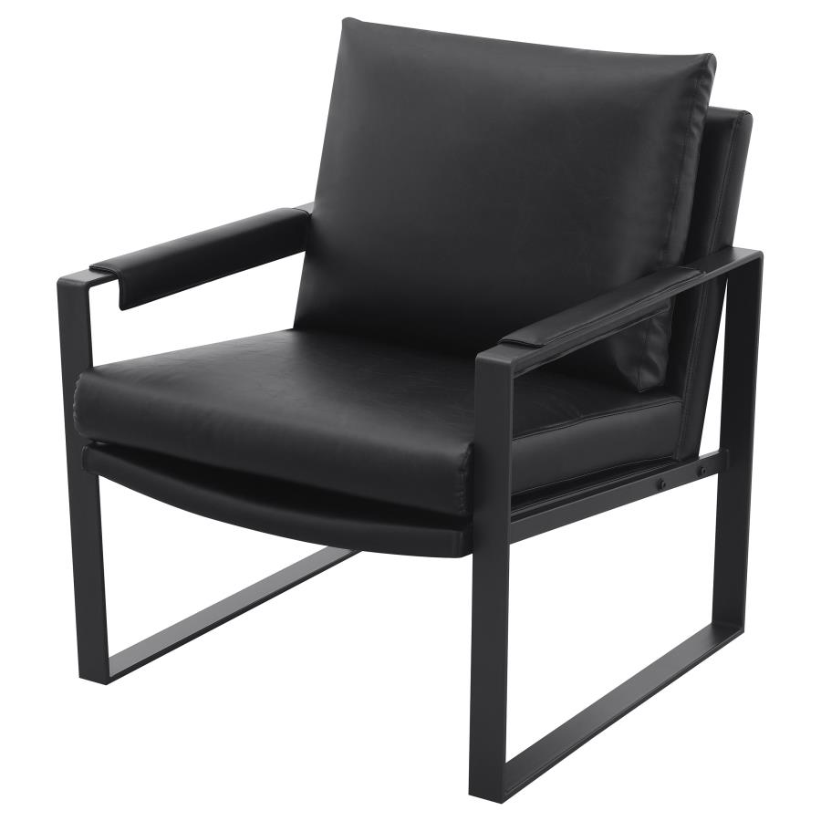 (image for) Rosalind Upholstered Track Arm Accent Chair Black