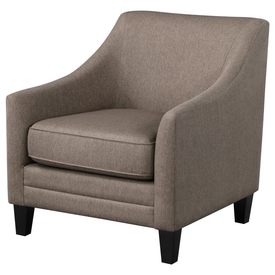 (image for) Liam Upholstered Sloped Arm Accent Club Chair Camel