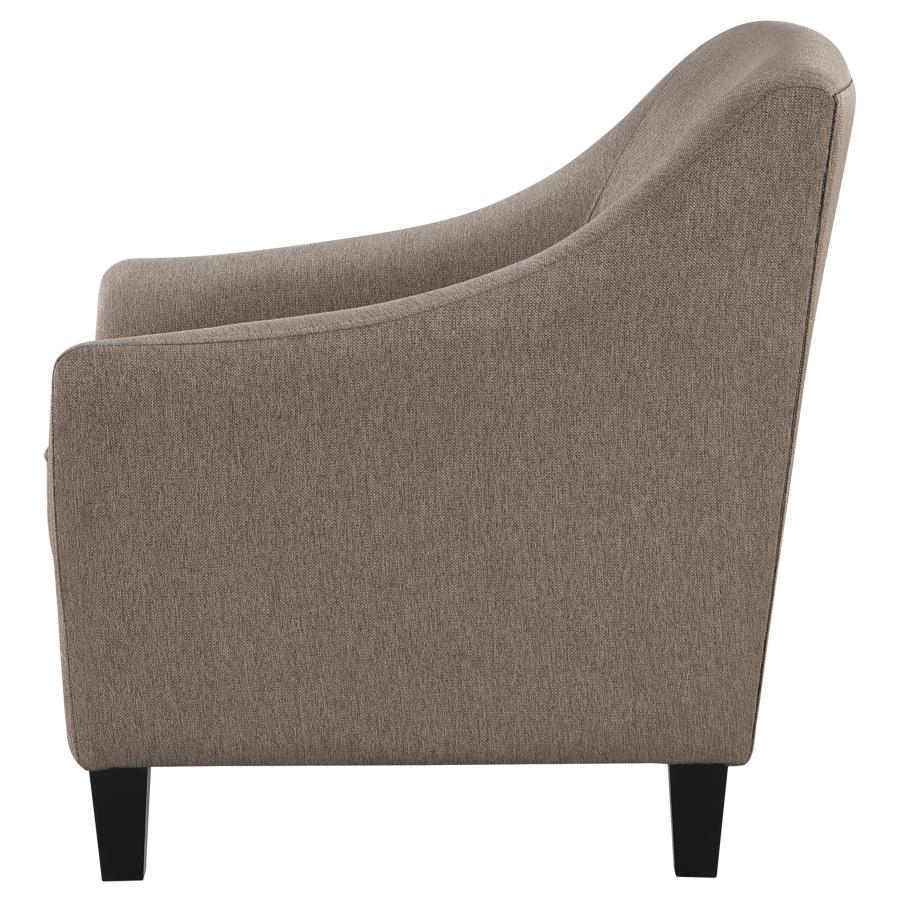 (image for) Liam Upholstered Sloped Arm Accent Club Chair Camel