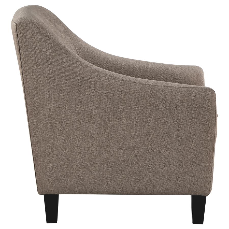 (image for) Liam Upholstered Sloped Arm Accent Club Chair Camel