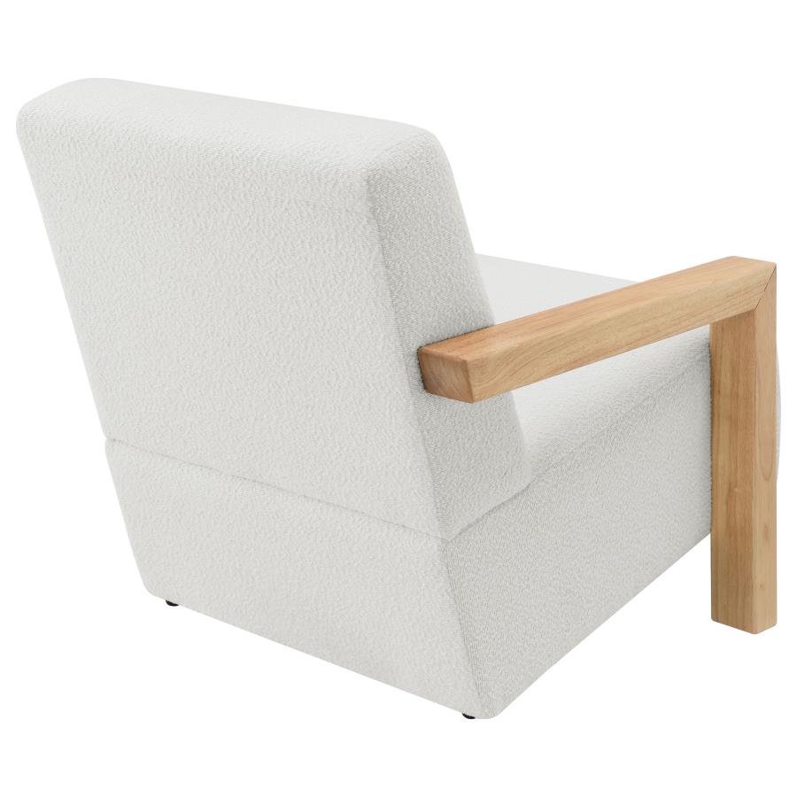 (image for) Fitzroy Boucle Upholstered Accent Arm Chair Ivory