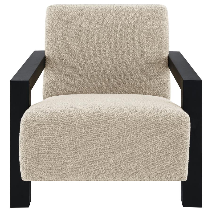 (image for) Fitzroy Boucle Upholstered Accent Arm Chair Latte