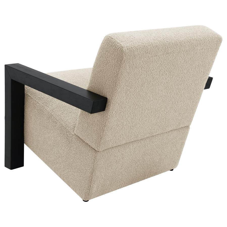 (image for) Fitzroy Boucle Upholstered Accent Arm Chair Latte