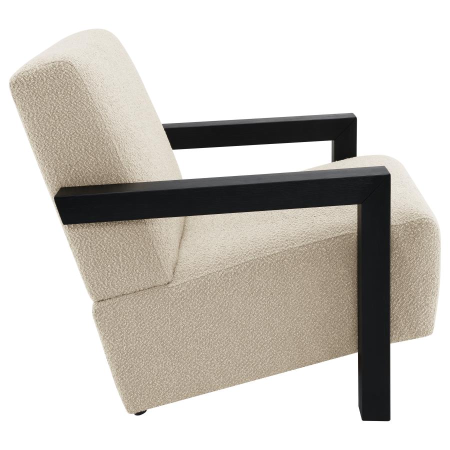 (image for) Fitzroy Boucle Upholstered Accent Arm Chair Latte