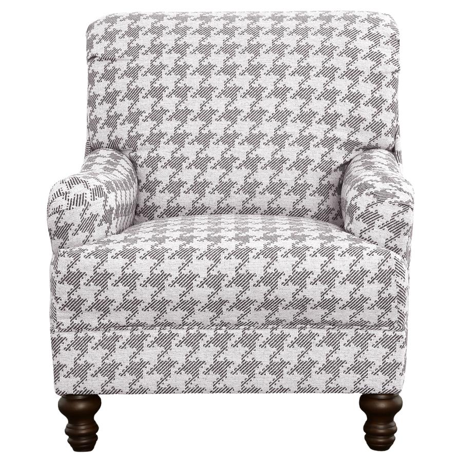 (image for) Glenn Upholstered English Arm Accent Chair Grey