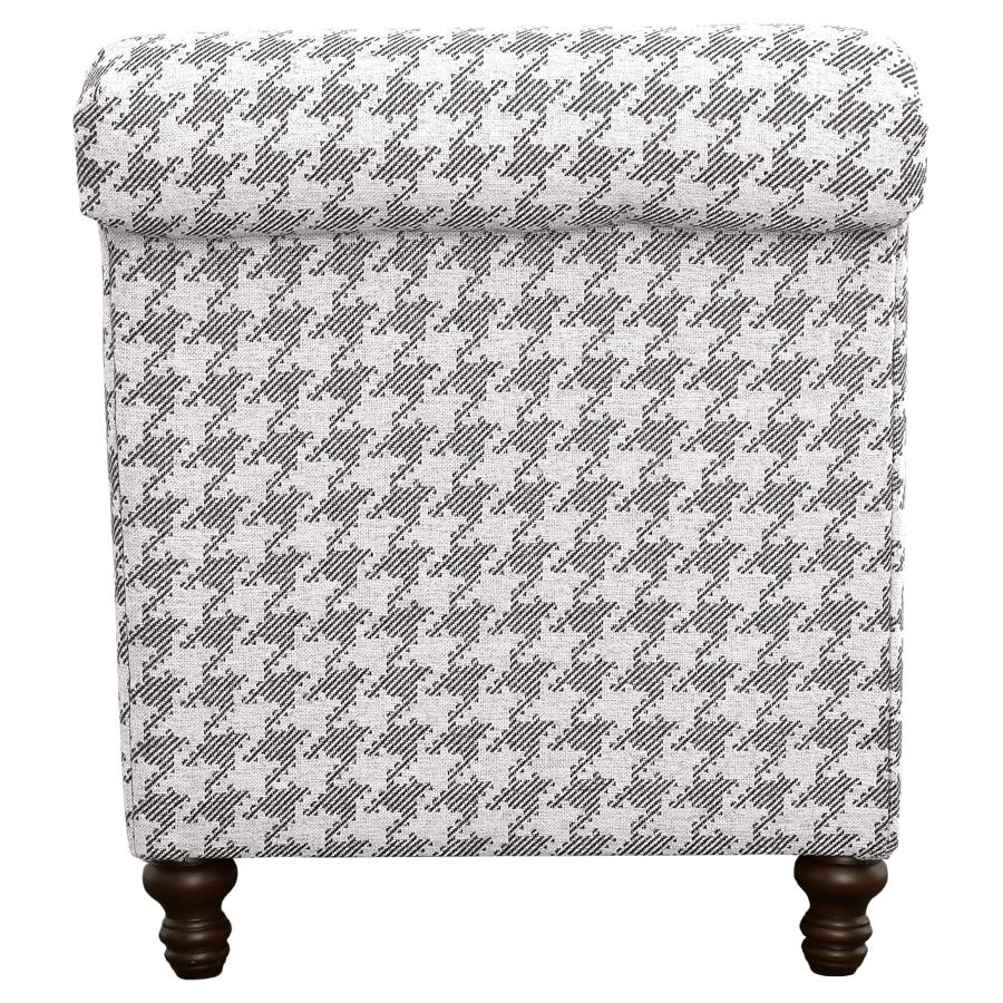 (image for) Glenn Upholstered English Arm Accent Chair Grey