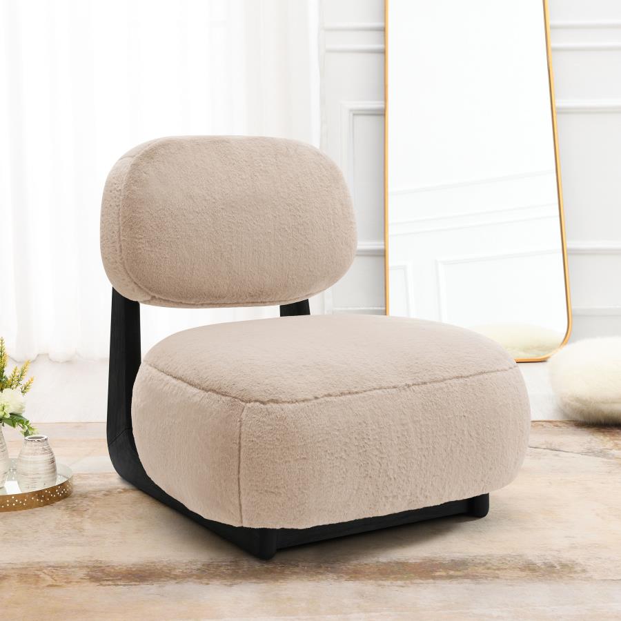 (image for) Duffie Upholstered Armless Accent Chair Camel