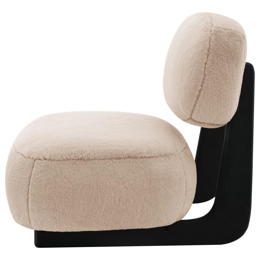 (image for) Duffie Upholstered Armless Accent Chair Camel