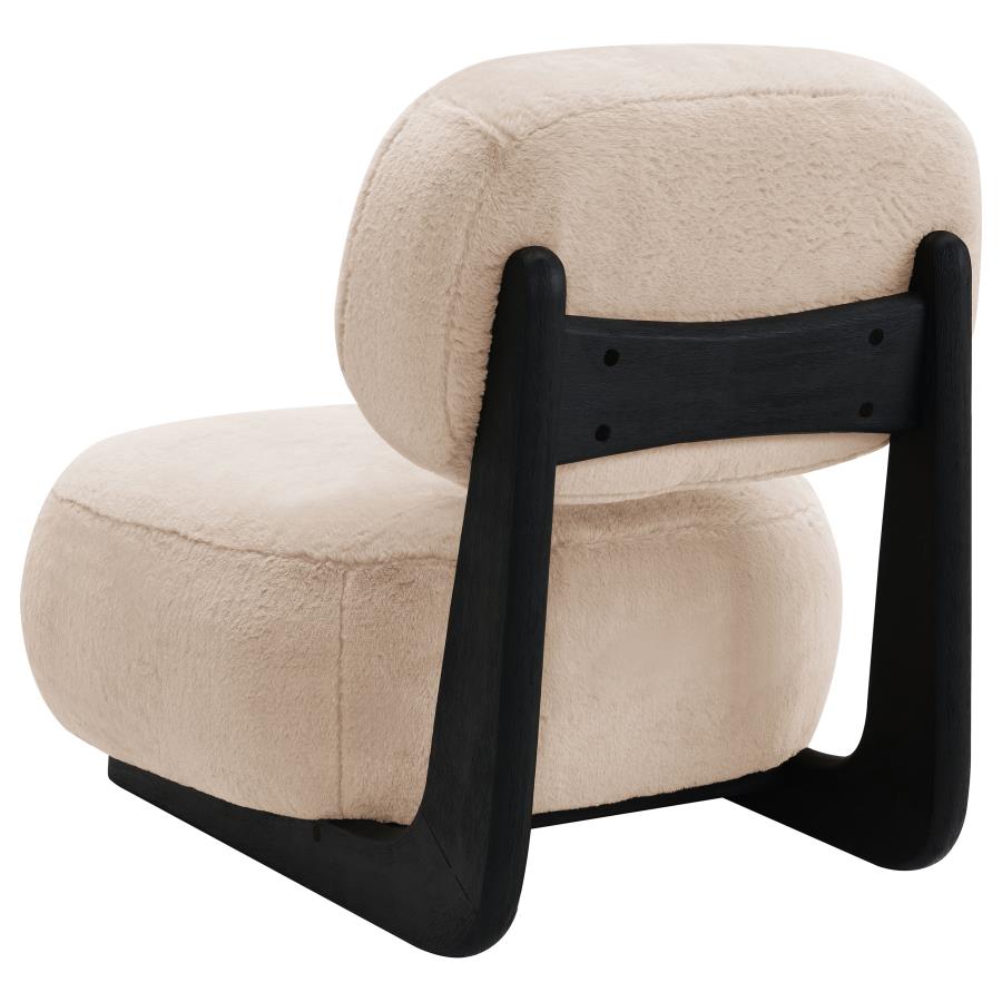 (image for) Duffie Upholstered Armless Accent Chair Camel